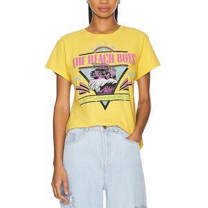 Daydreamer 'The Beach Boys' Yellow Cotton 30Th Anniversary Top Size XS